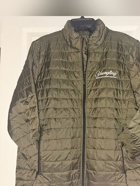 Trimark Men's Insulated Olive Green  Packable Quilted Jacket Yuengling Size L